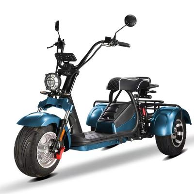 Unisex 2000w Citycoco Electric Scooter with 3 Wheels and 60-80km Range Per Charge