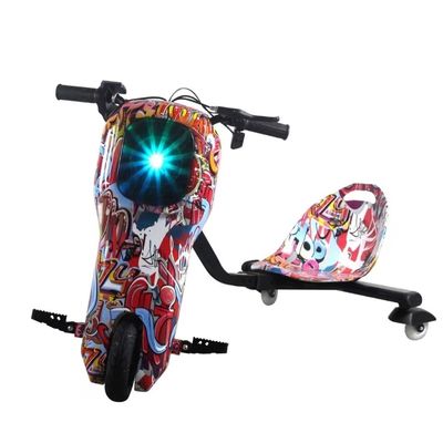 Cool Mini 36V 3 Wheel Electric Drifting Scooter with LED Lights and Aluminum Alloy Fork
