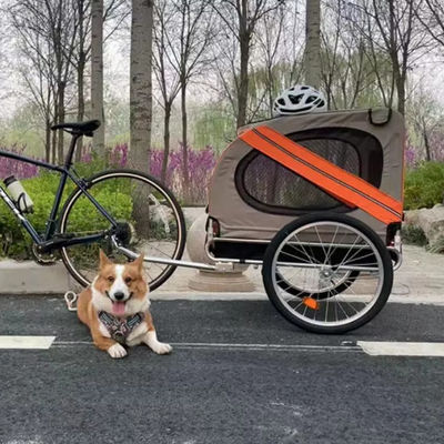 Stainless Steel Baby Bicycle Trailer with Pet Trailer Dog 150*90*105CM Rear 20&quot; Tire