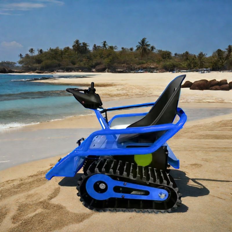 24V Voltage Children's Track Electric Beach Kart with Small Tank and Remote Control