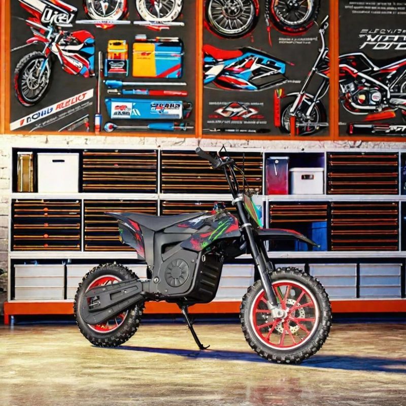 1200W Electric Dirt Bike with Stickers and Max. Speed 40 60km/h Off-Road Motorcycles